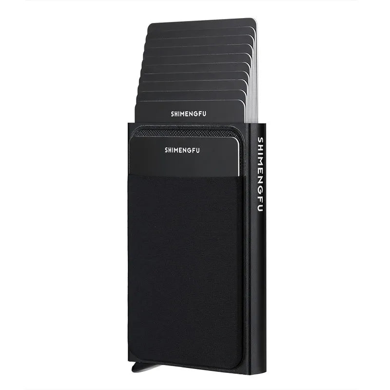 Porte-carte anti-RFID en aluminium - Pop-up automatique