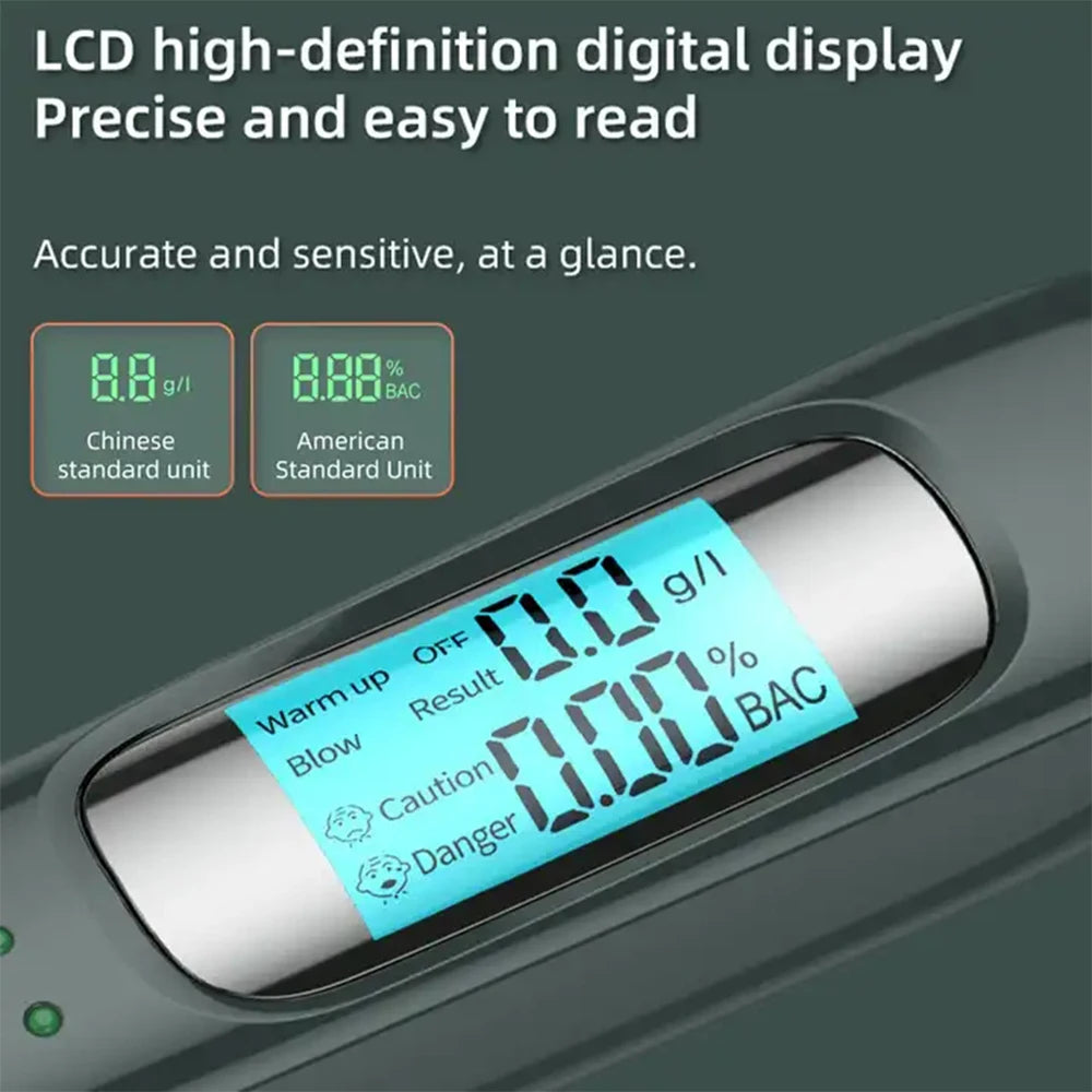 Mini Alcootest Hygiénique sans contact - Résultat EXPRESS