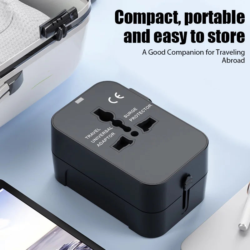 Prise Universelle avec Double USB — Idéal pour voyages