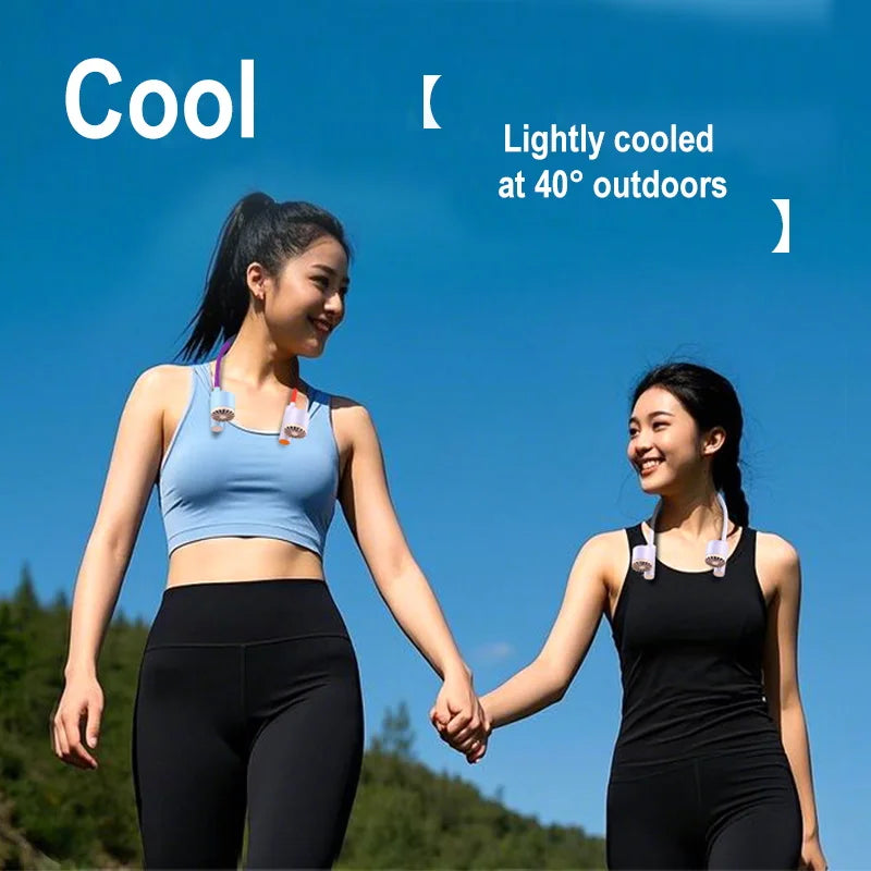 Ventilateur de Cou Silencieux – 3 Vitesses & Recharge USB