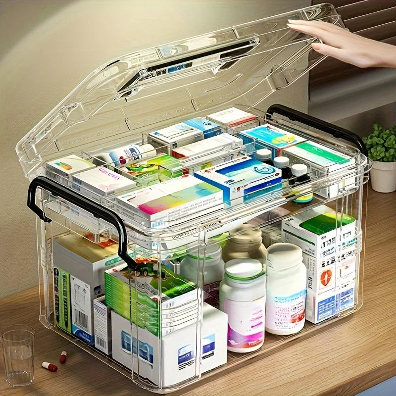 Boîte de Rangement pour Médicaments à 2 Étages