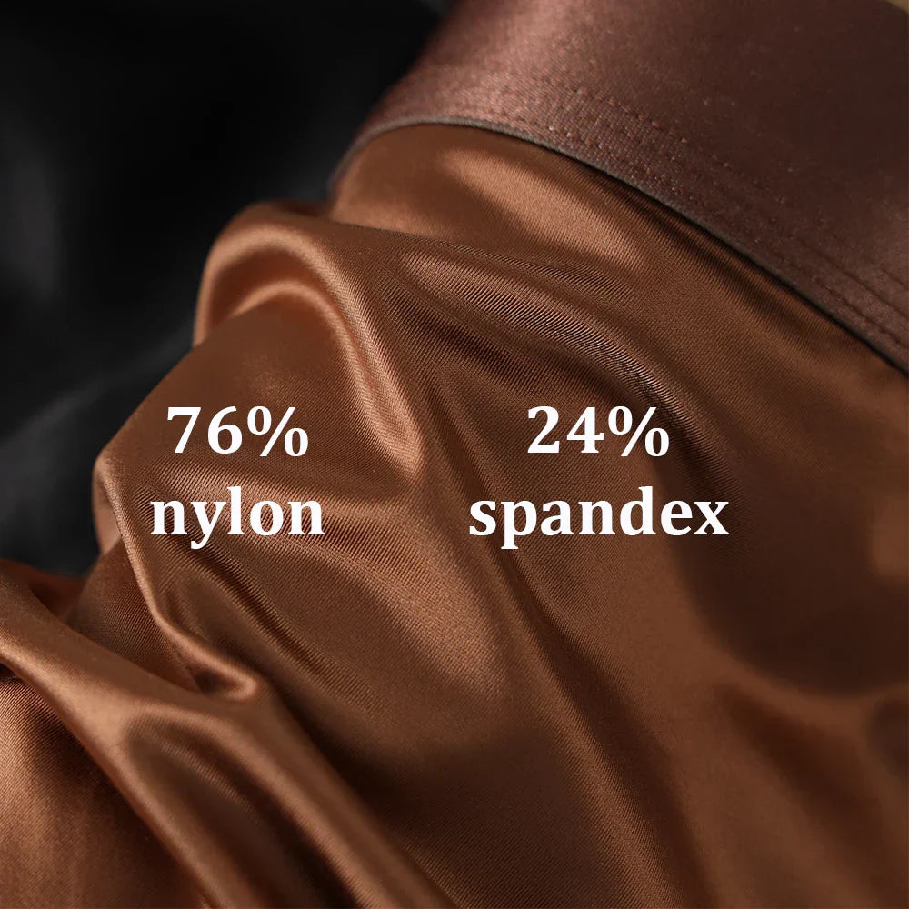 Lot de 3 Boxers en Soie glacée Doux & Respirants