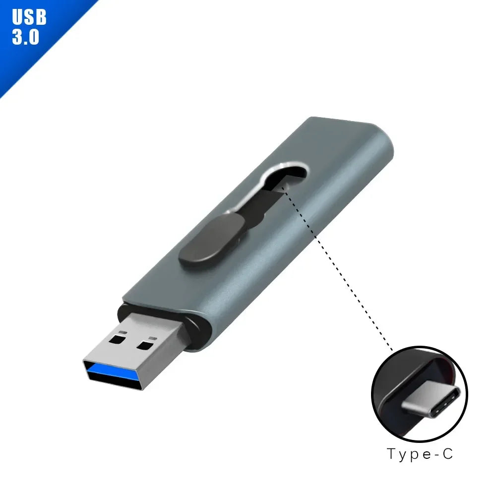 Clé USB 2 en 1 USB & Type-C Pen Drive - Jusqu'à 128GB