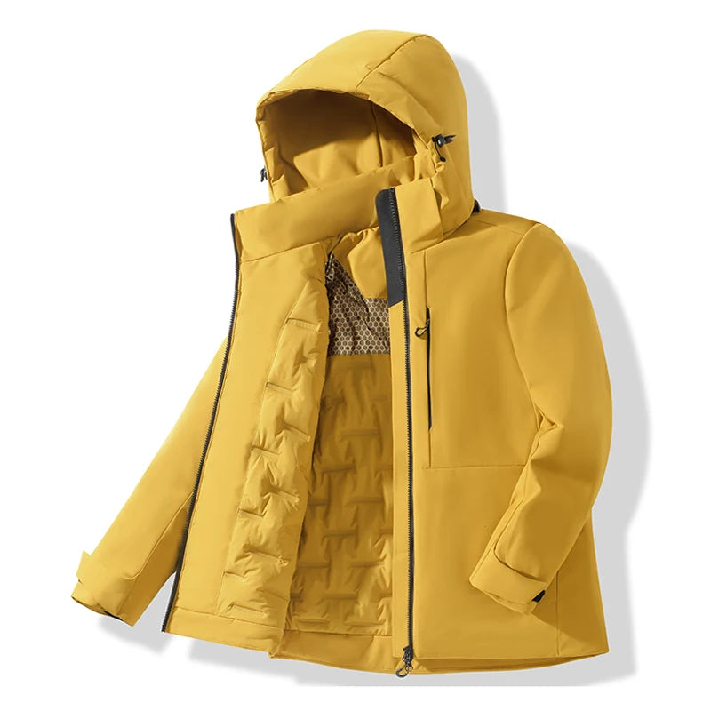 Parka Coupe-Vent Tissu Déperlant & Capuche Amovible - Mixte
