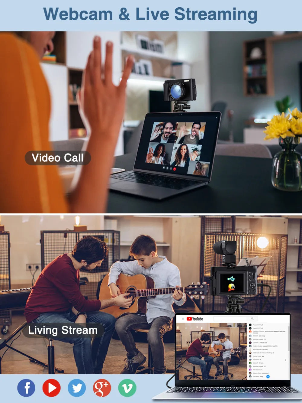 Appareil photo numérique 4K