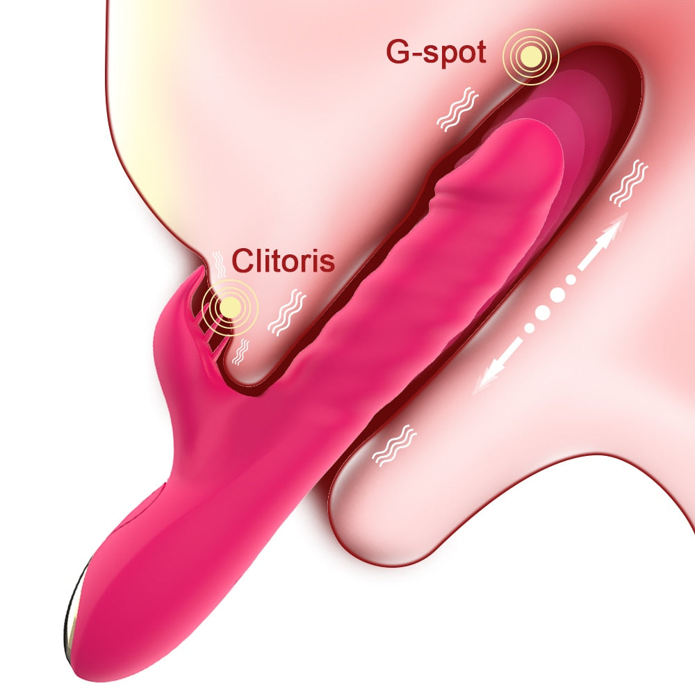 Vibromasseur Stimulation de Poussée Perlée