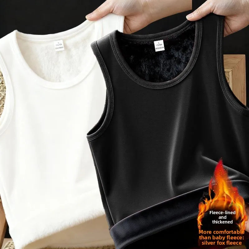 Débardeur Thermique Homme Doublé Polaire Épais & Chaud – Grandes Tailles