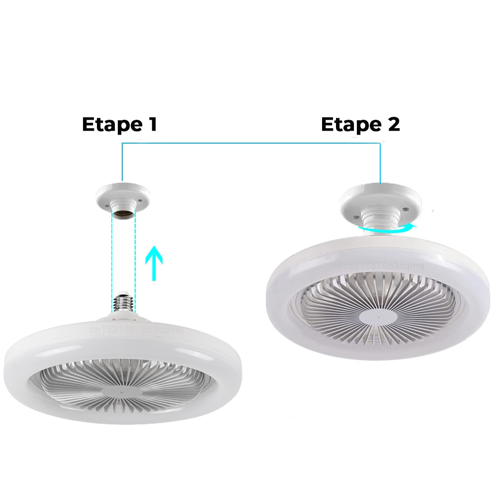 Plafonnier LED Ventilateur