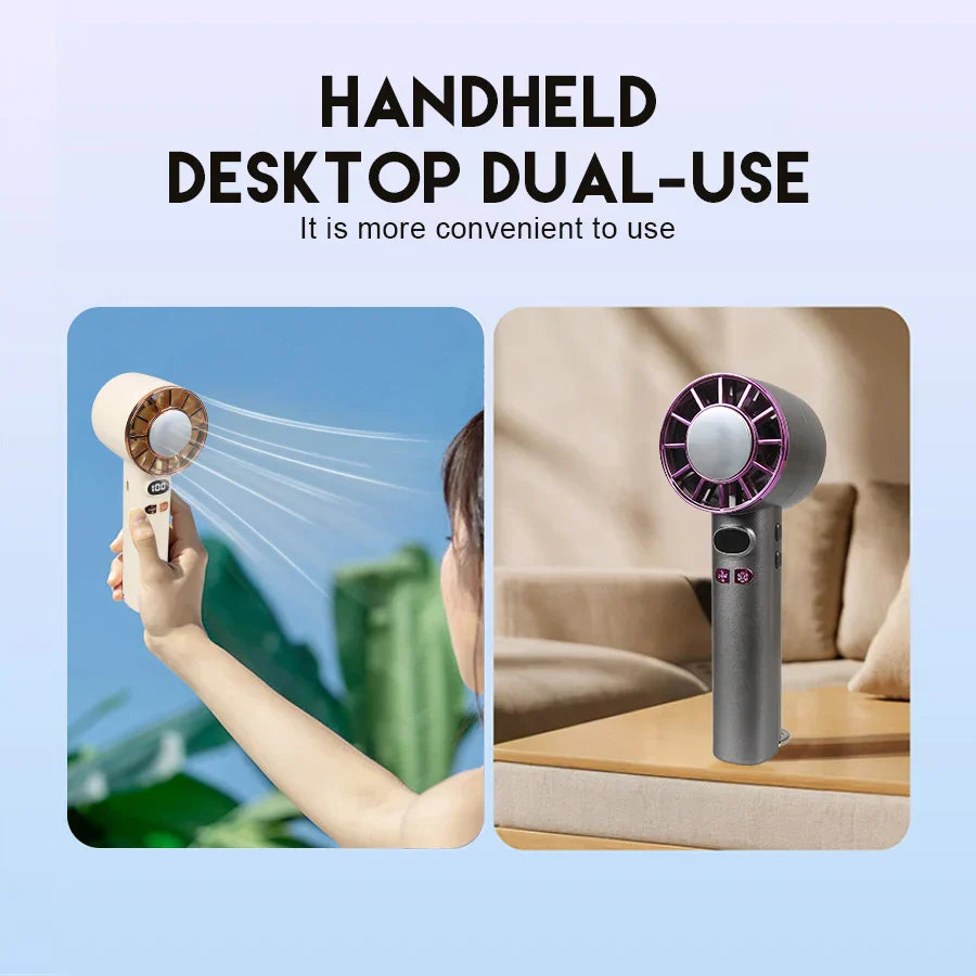 Ventilateur Portatif Double Usage Bureau & Main