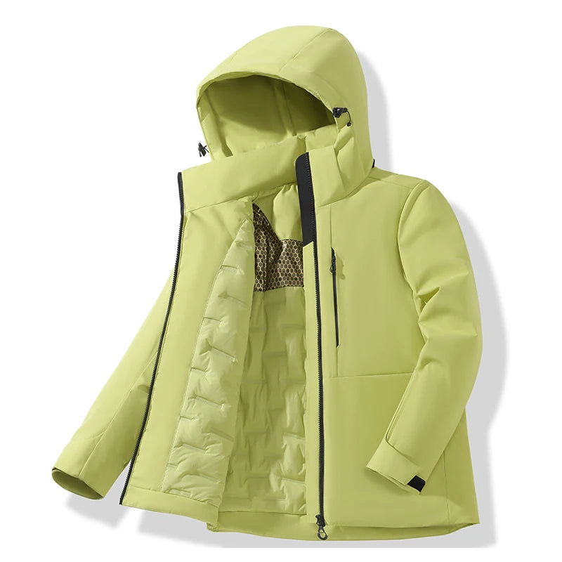 Parka Coupe-Vent Tissu Déperlant & Capuche Amovible - Mixte