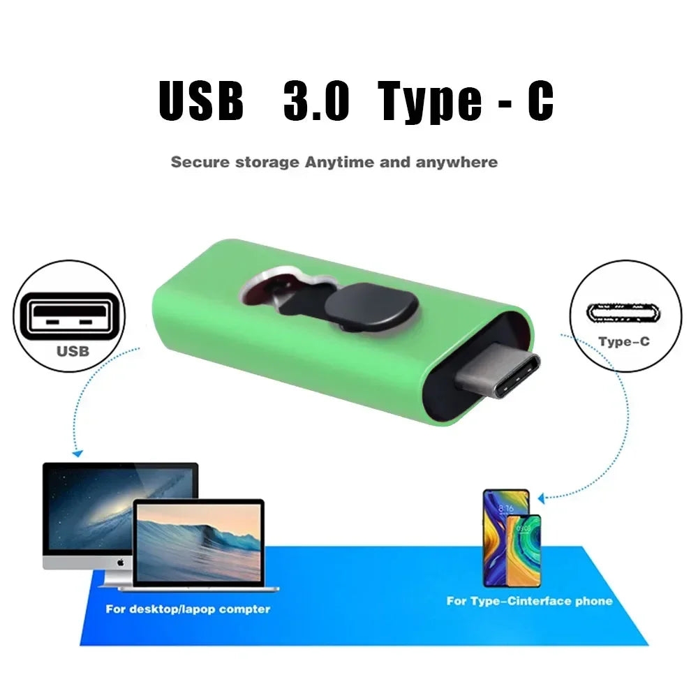 Clé USB 2 en 1 USB & Type-C Pen Drive - Jusqu'à 128GB