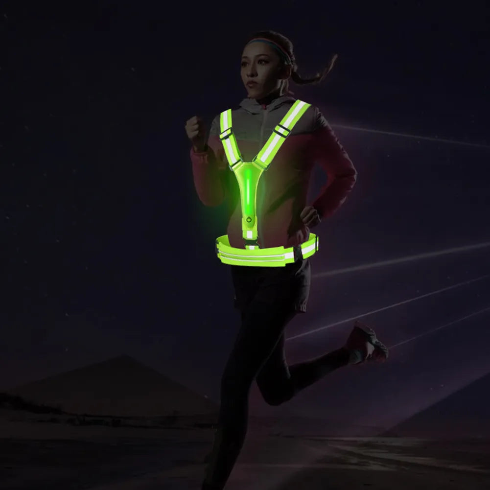 Gilet réfléchissant LED