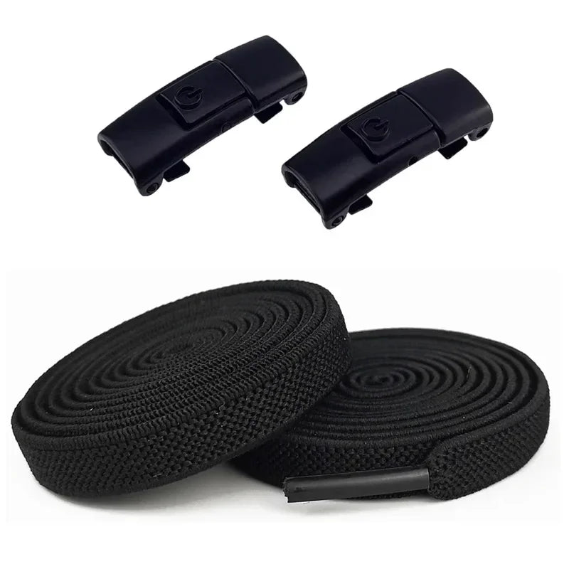 Lacets Élastiques Sans Nœuds 100CM avec Fermoirs Rapides Pour Baskets et Chaussures – 16 Couleurs