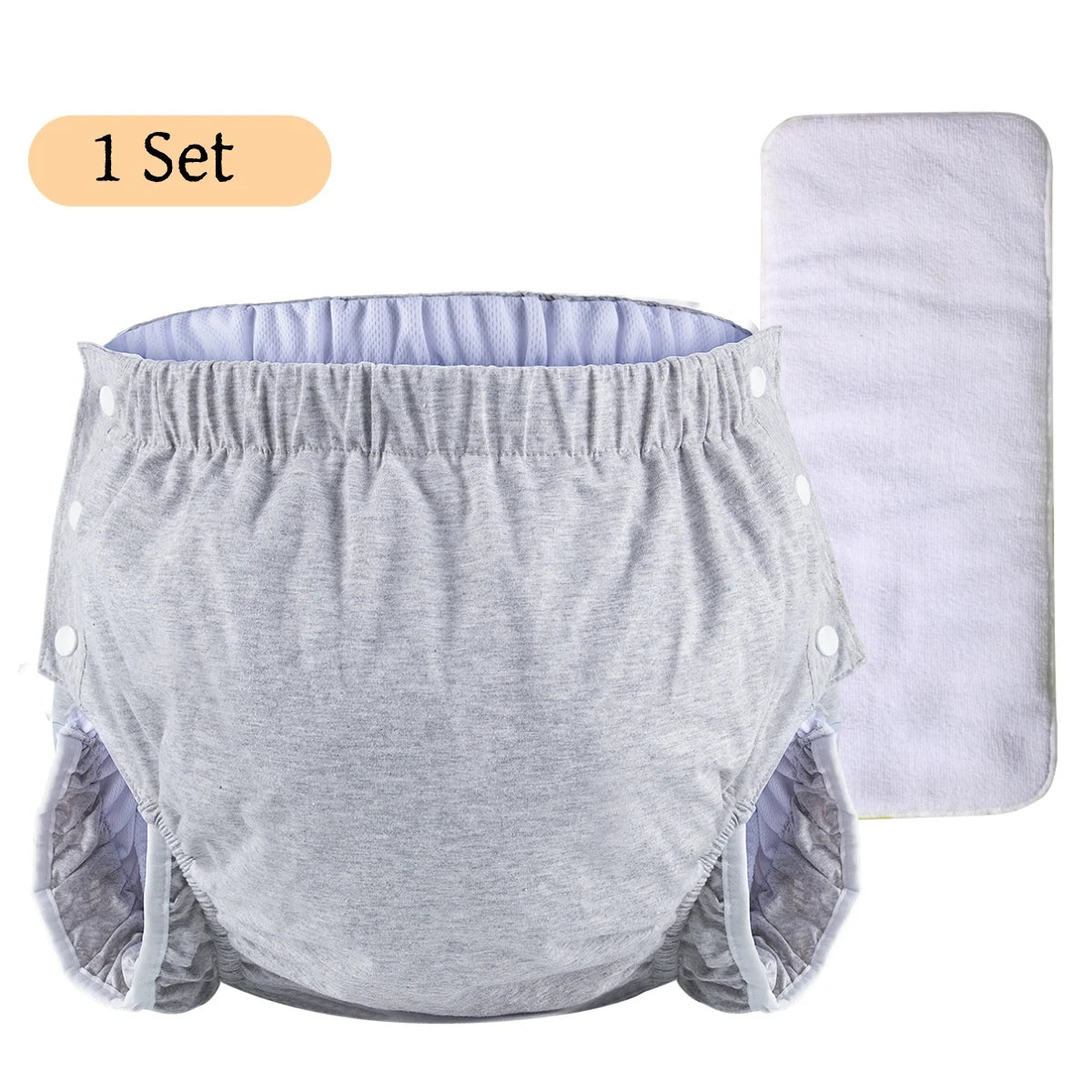 Couche-Culotte d’Incontinence Adulte Lavable en Coton – Réutilisable, Anti-Fuite, Confortable pour Homme et Femme