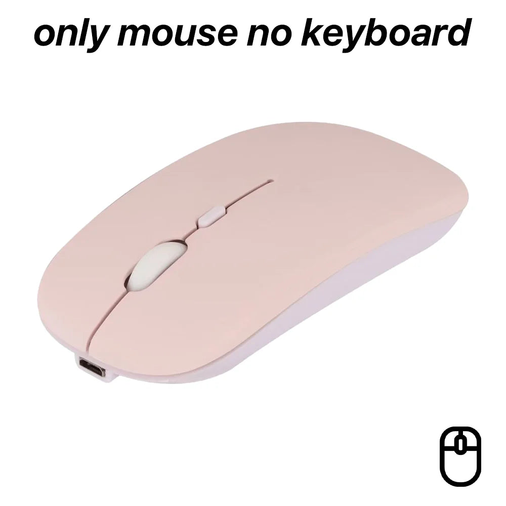 Ensemble Clavier et Souris Bluetooth Sans Fil – Compatible iPad, iPhone, Samsung et Ordinateur Portable