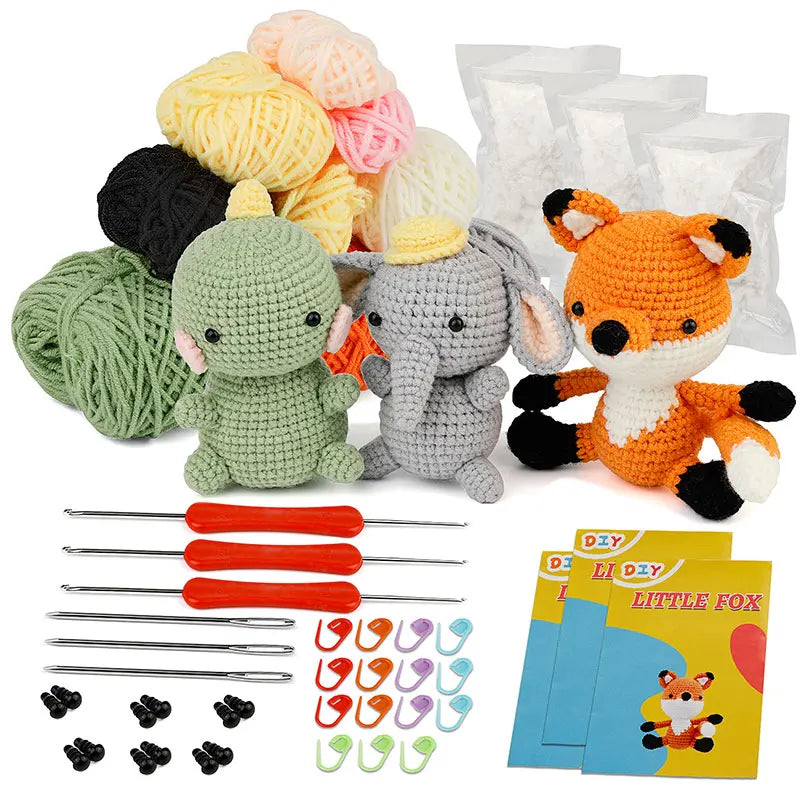 Kit Complet de Fabrication d'Animaux en Crochet