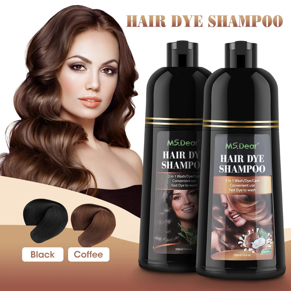 Shampoing Colorant Naturel 3 en 1 400ml - Ingrédients Naturels