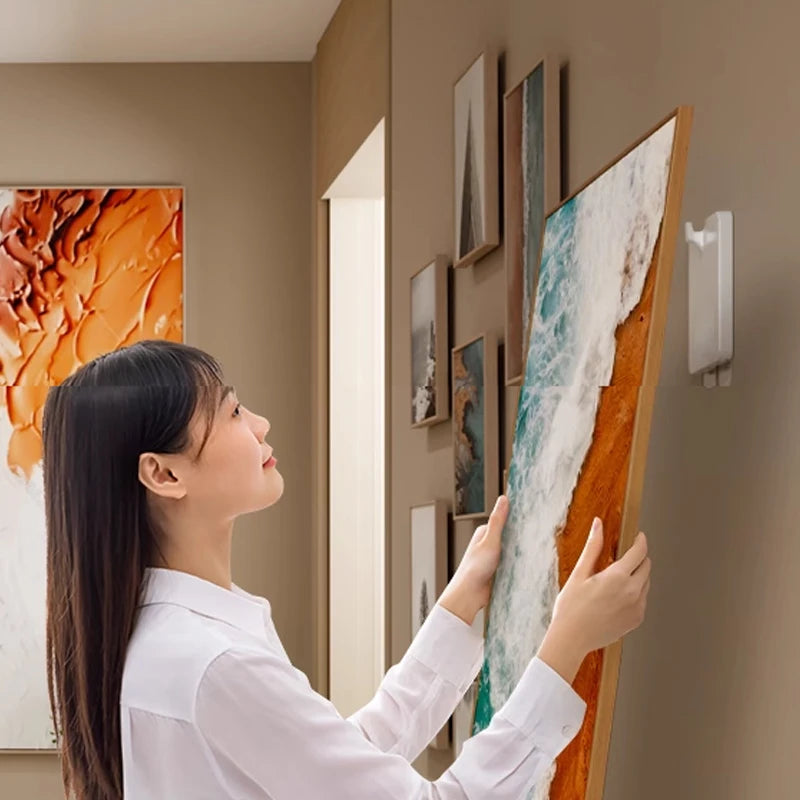 Lot de 10 Crochets Auto-adhésifs pour Cadre & Tableau