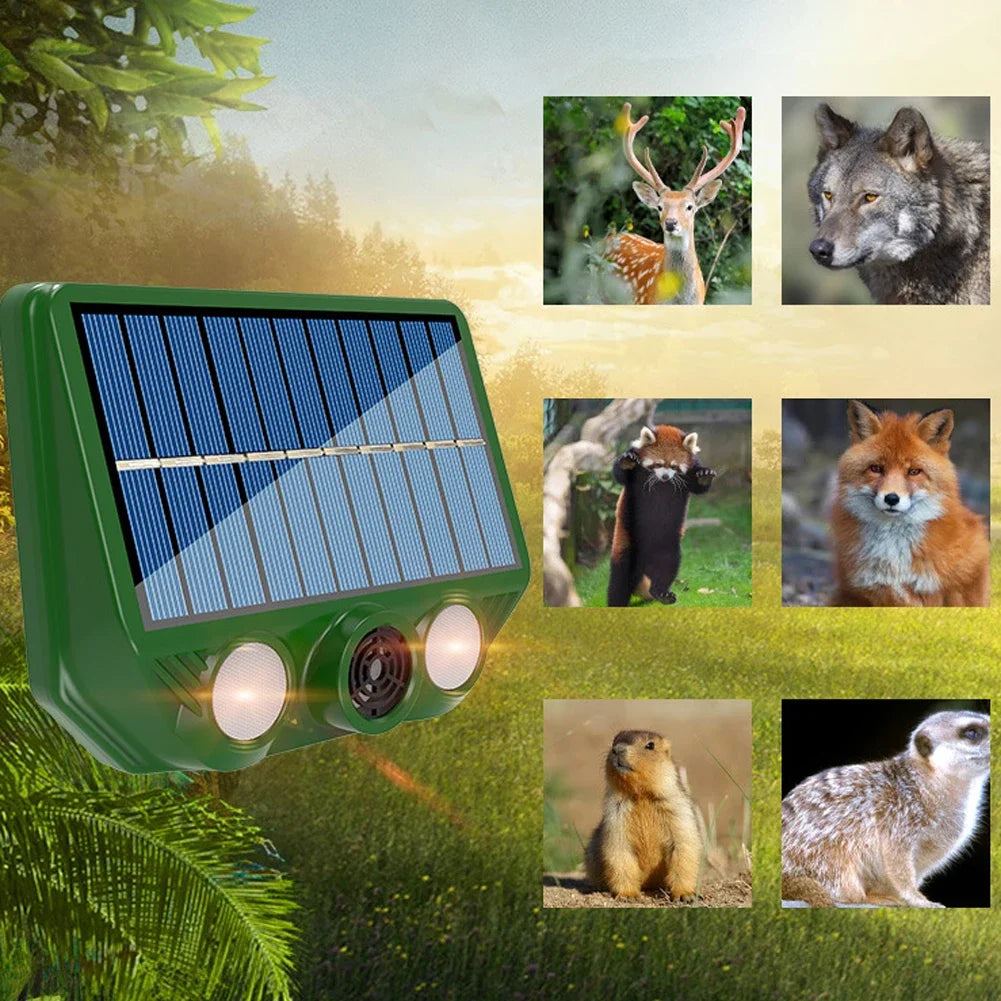 Répulsif Solaire Ultrasons Étanche – Jardin & Extérieur