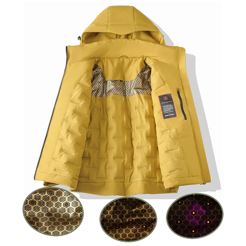 Parka Coupe-Vent Tissu Déperlant & Capuche Amovible - Mixte