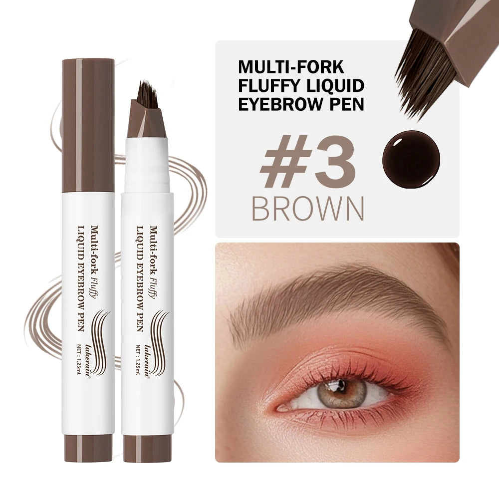 Stylo à Sourcils 4D Multi-Pointes Waterproof & Longue Durée