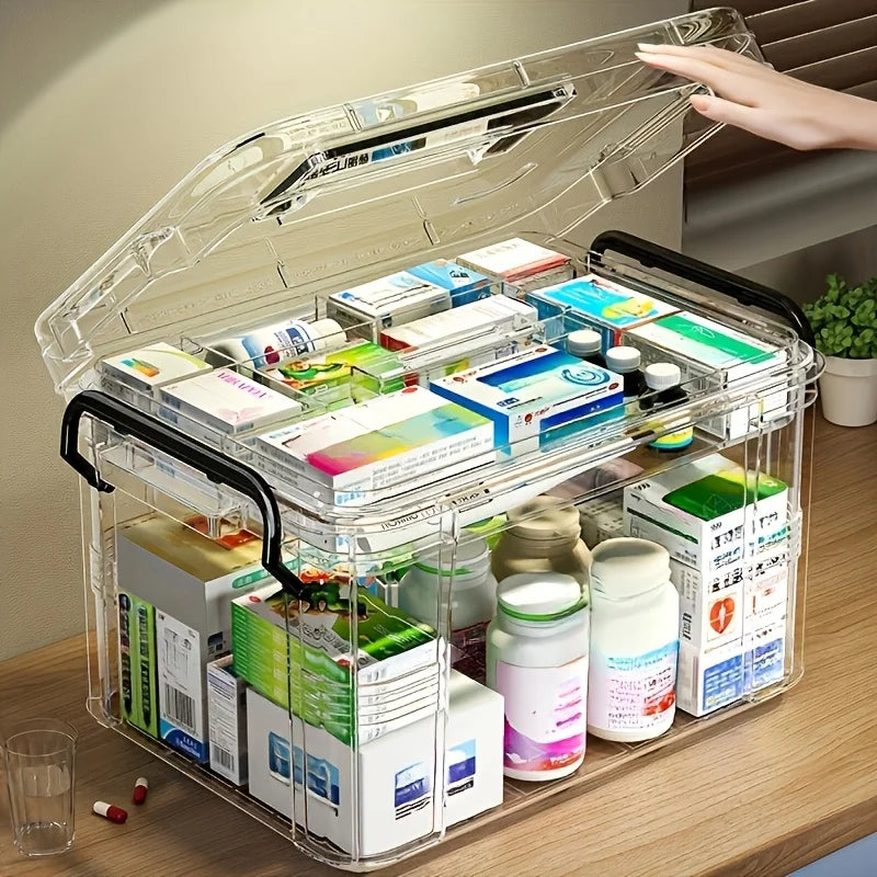 Boîte de Rangement pour Médicaments à 2 Étages