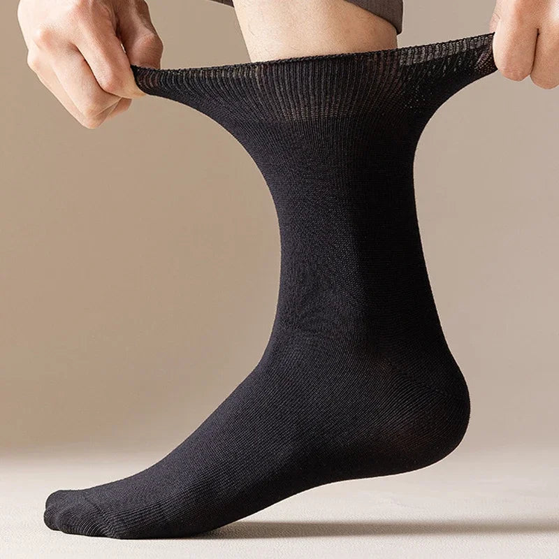 Lot de 5 Paires de Chaussettes Homme Grande Taille 43–50 – Coton Confortable, Bord Souple & Non Oppressant