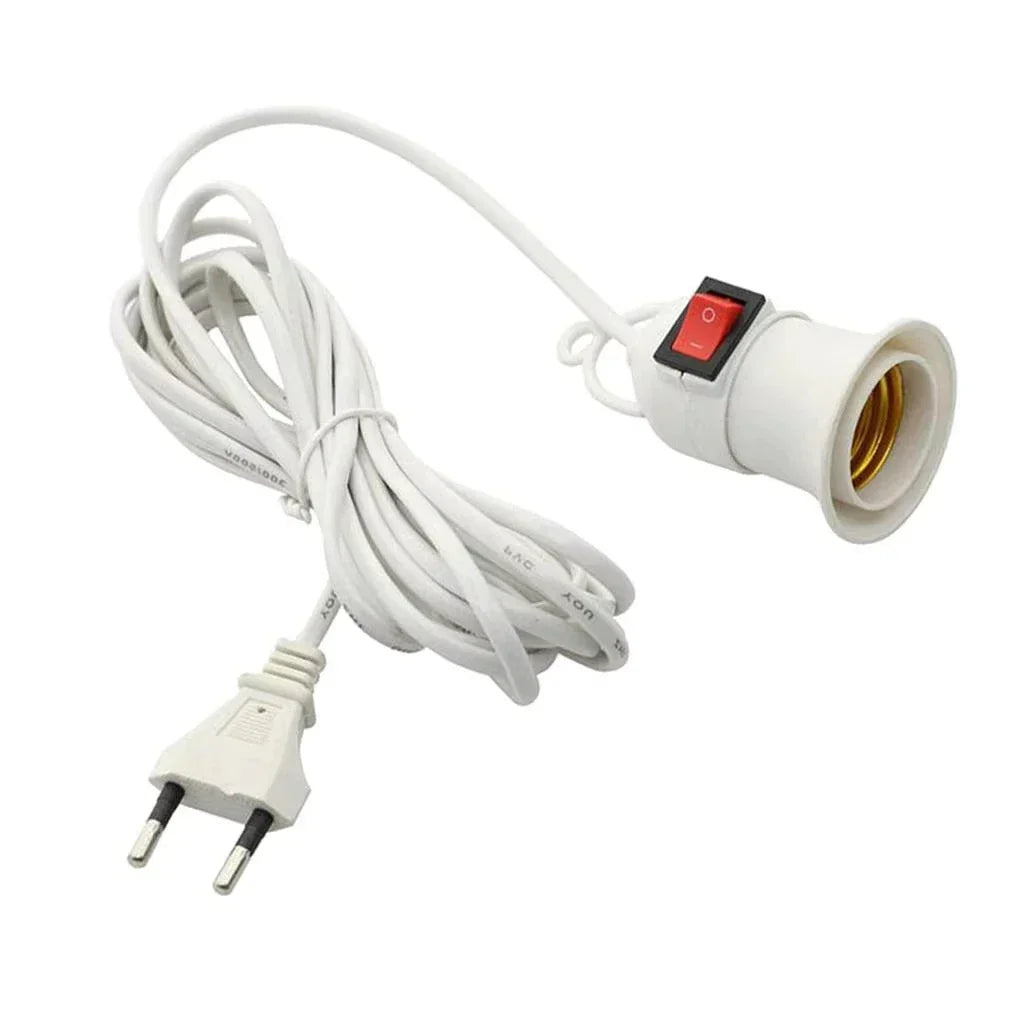 Douille E27 avec Câble 3,8m & Interrupteur