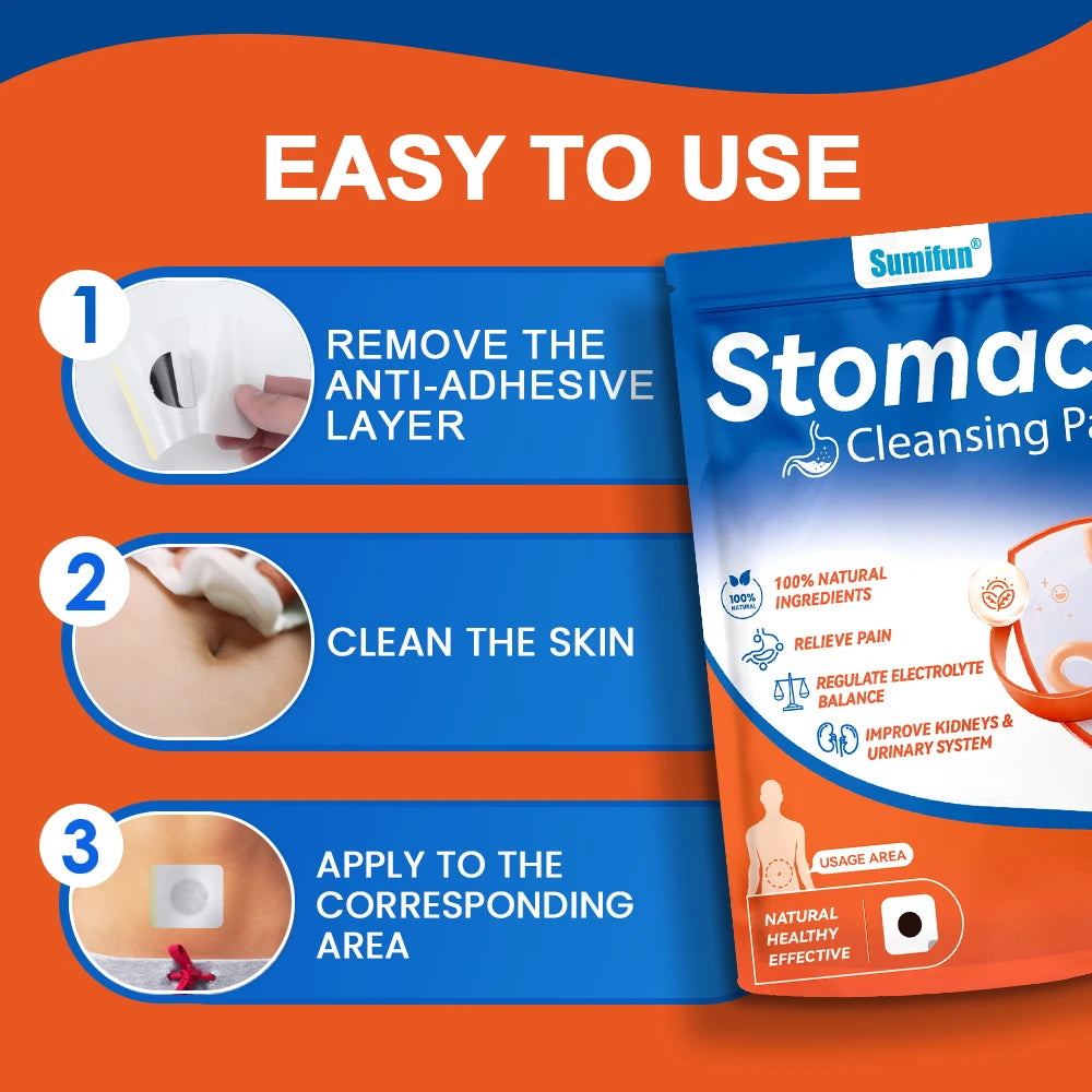 24x Patchs Detox Estomac aux multiples bienfaits