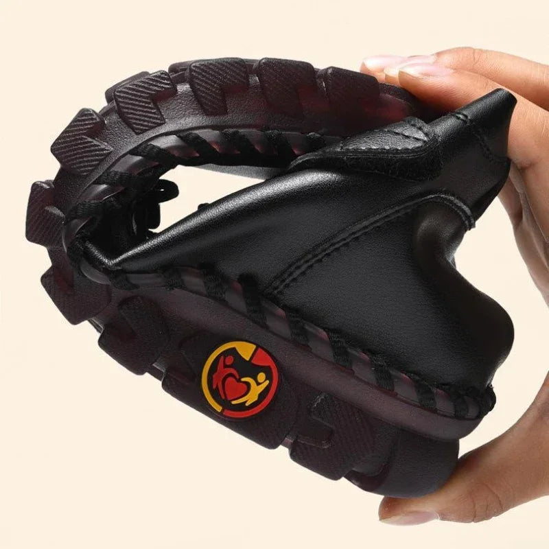 Bottines en similicuir intérieur fourré