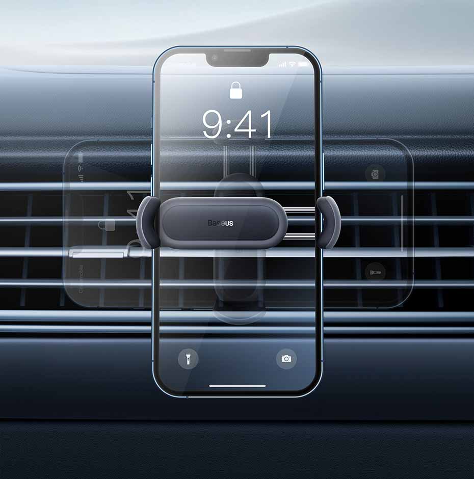 Support de téléphone sur ventilation