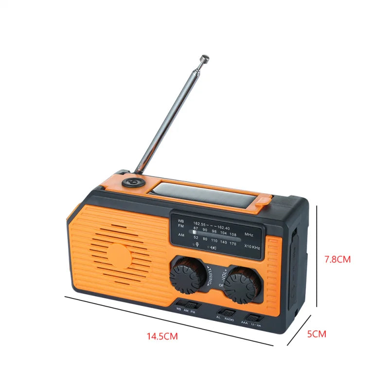 Radio Solaire + Batterie Externe Intégré