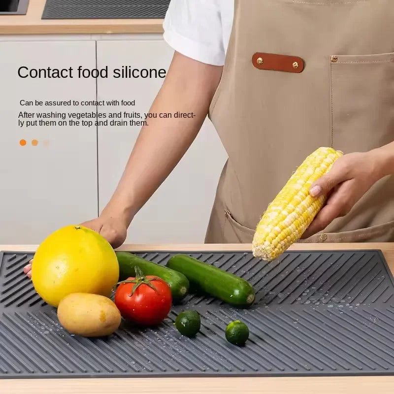 Tapis de Séchage en Silicone Multi-Usage