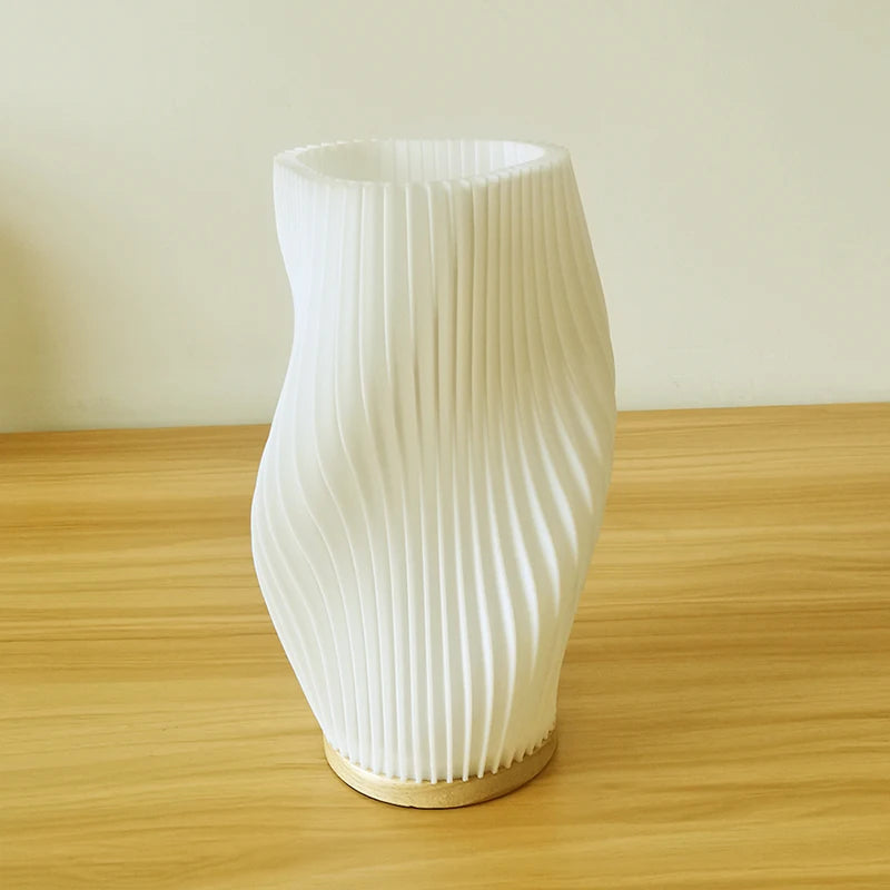 Lampe en bois Art Nordique - Effet Vague