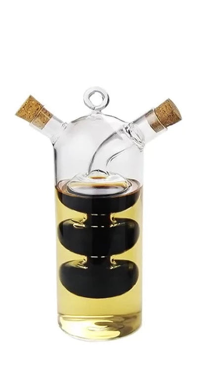 Bouteille Italienne Transparente Duo Huile et Vinaigre