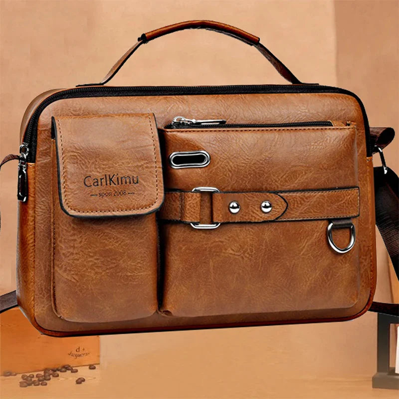 Sac Bandoulière à Multi-Poches en Cuir PU