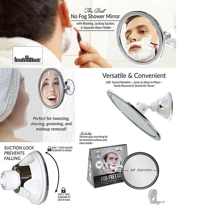 Miroir de Maquillage Ventousable