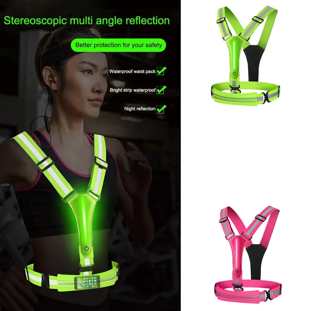 Gilet réfléchissant LED