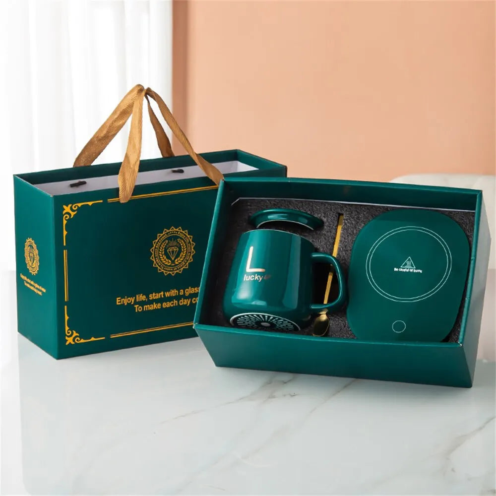 Ensemble Mug + Chauffe Tasse USB