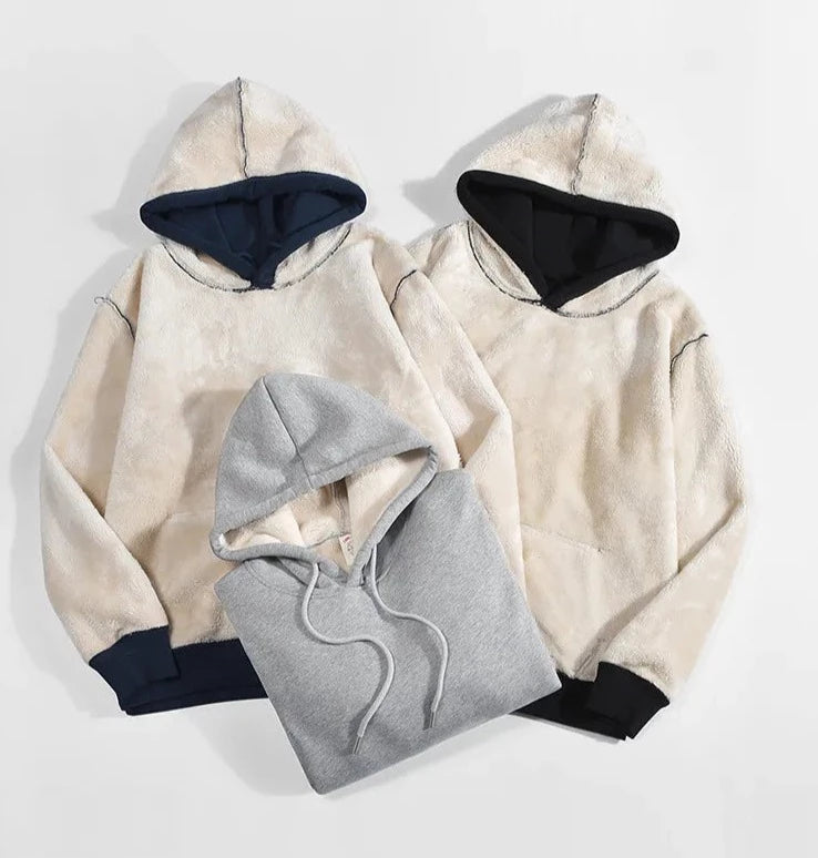 Sweat Shirt à Capuche Fourré