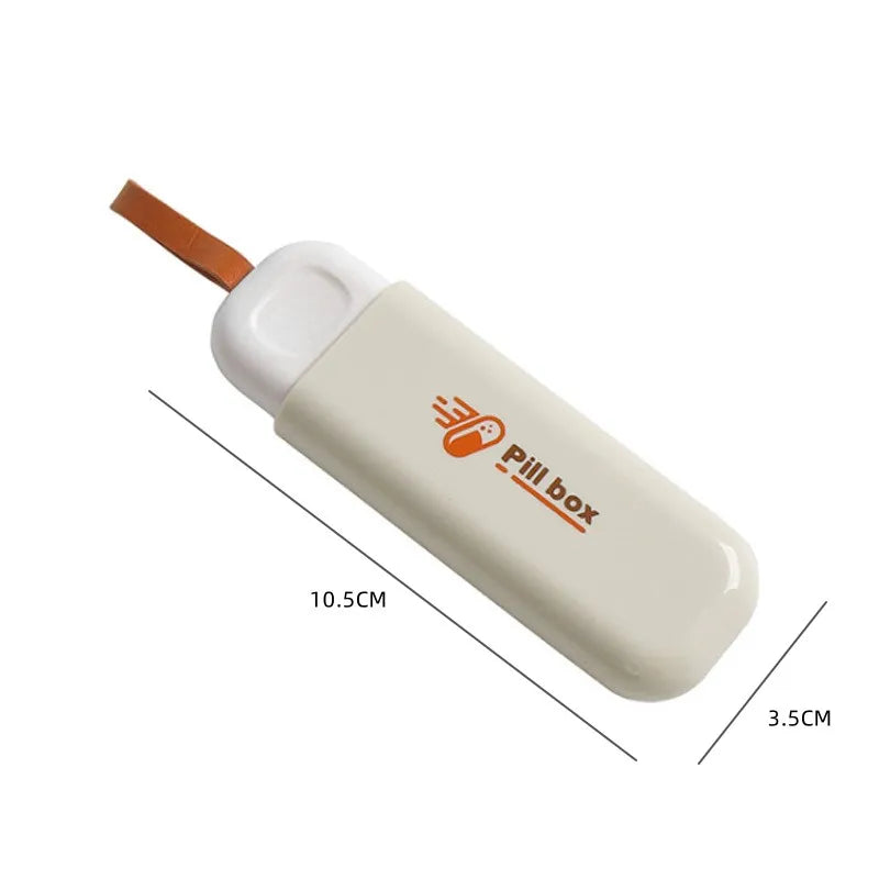 Lot de 2 Mini Piluliers à 3 Compartiments