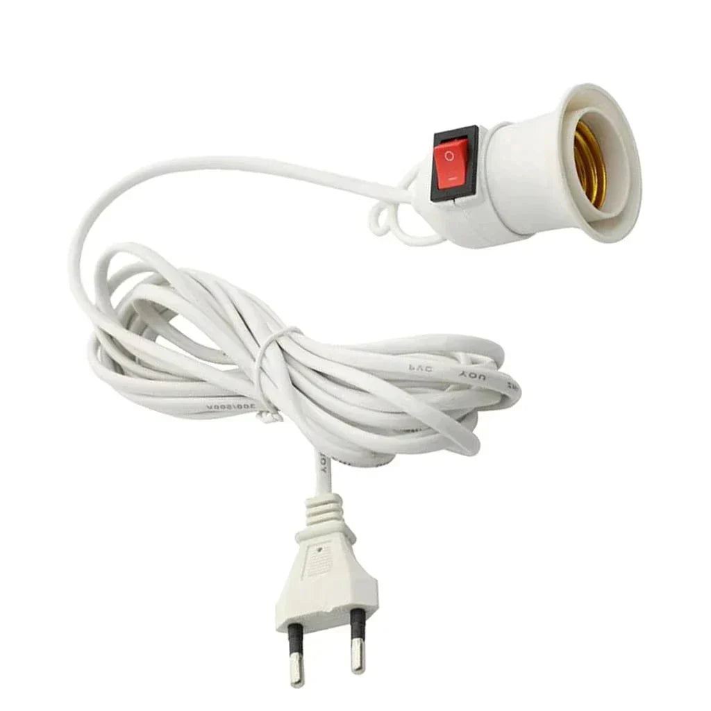 Douille E27 avec Câble 3,8m & Interrupteur