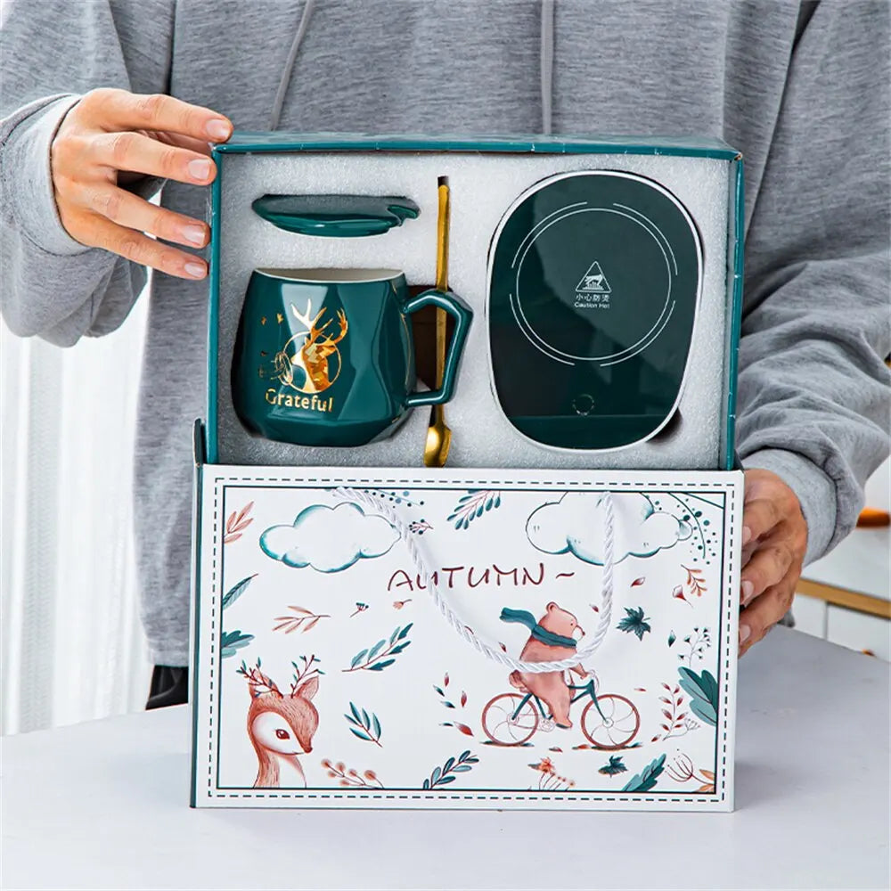 Ensemble Mug + Chauffe Tasse USB