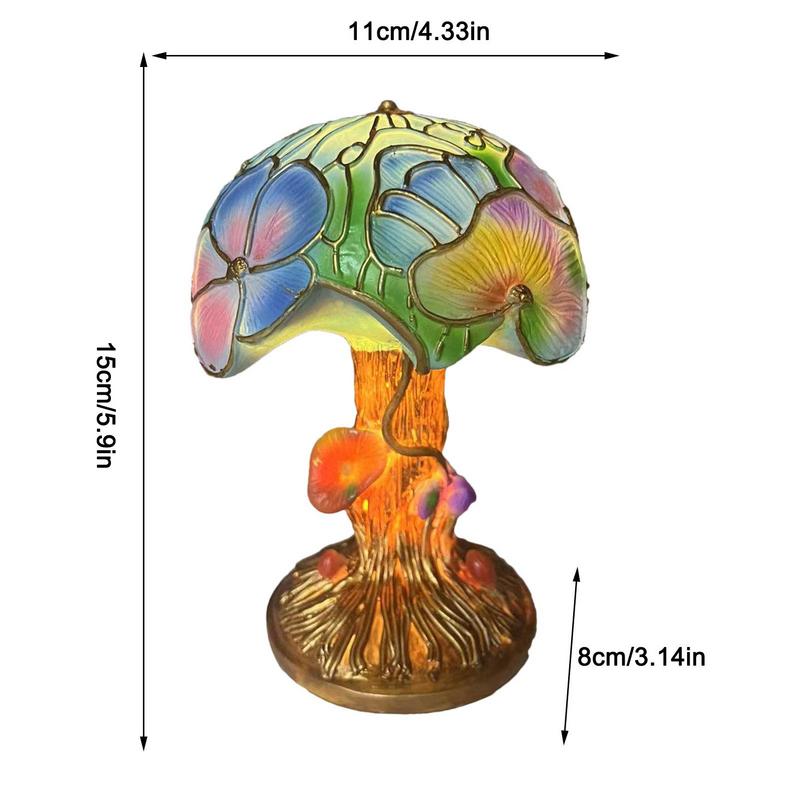 Lampe Décorative en Vitrail Coloré