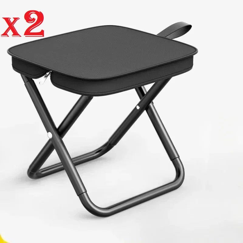 2x Mini Tabouret pliant - Ultra compact
