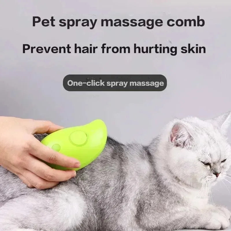 Brosse à Vapeur 3 en 1 pour Chien et Chat