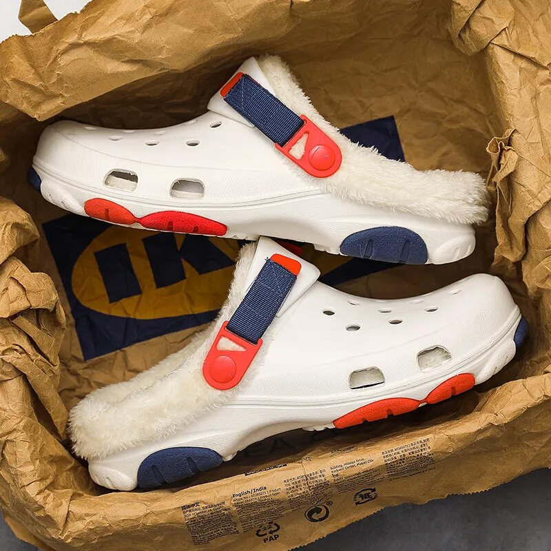 Sabots Fourrées d'Extérieur Antidérapants