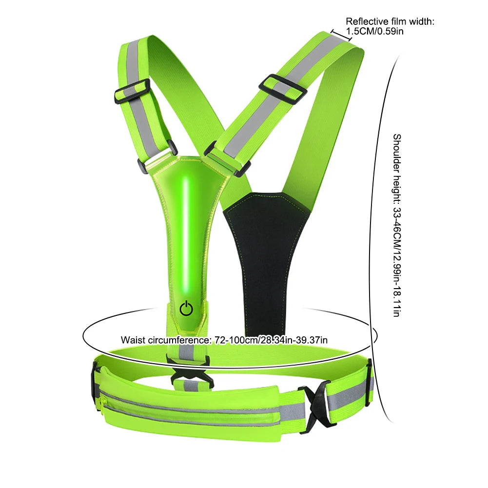 Gilet réfléchissant LED