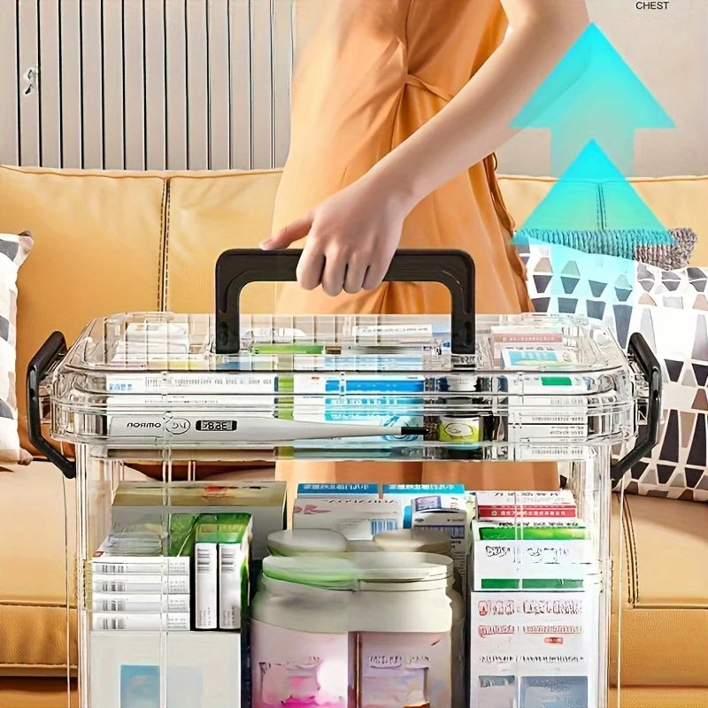 Boîte de Rangement pour Médicaments à 2 Étages