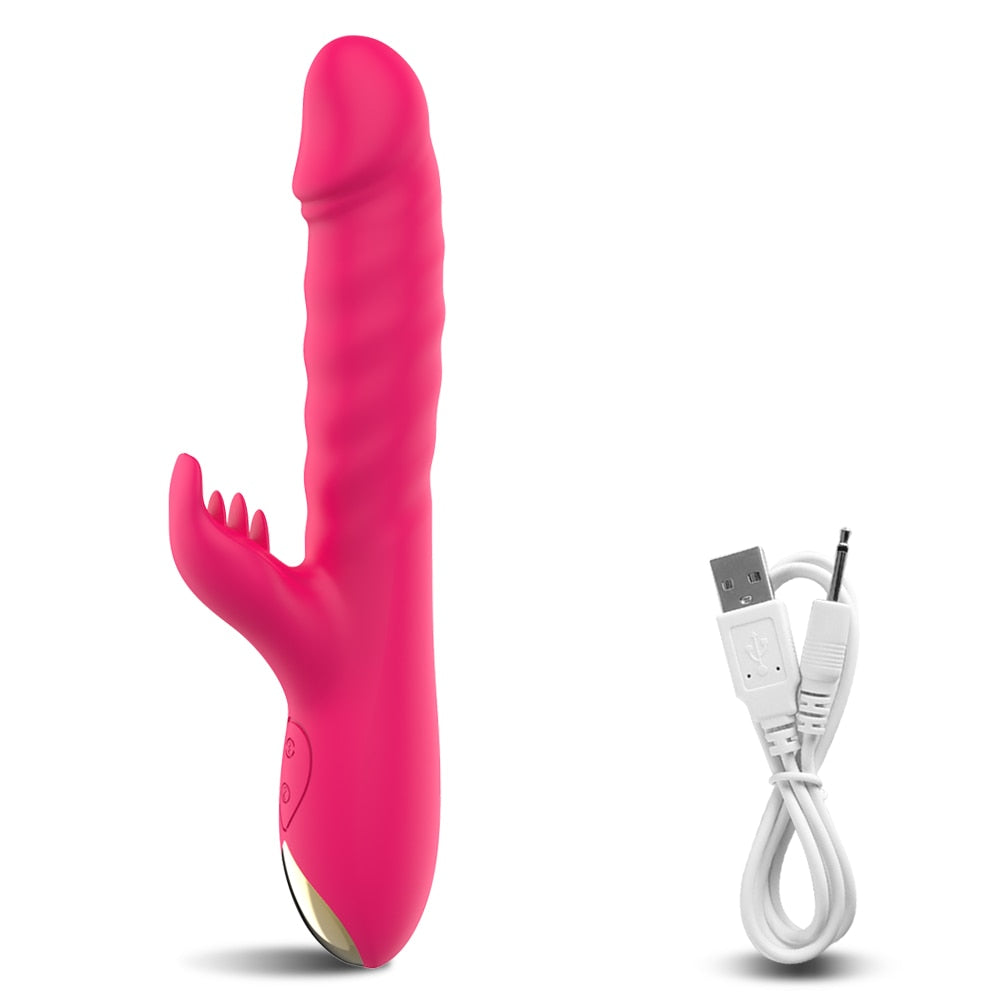 Vibromasseur Stimulation de Poussée Perlée